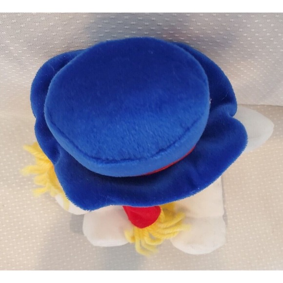 Main Joy Limited 8" Stuffed Plush Snowman Blue Hat Red Nose Toy - Picture 4 of 8